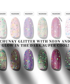 A GLOWING NITE - UV GEL NAIL STICKERS GNG60