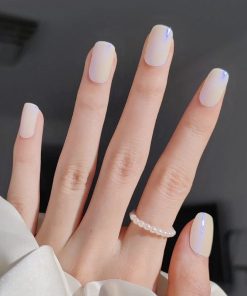 PEARLESCENT BABY YELLOW - UV GEL NAIL STICKERS GNG112