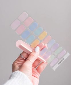 PASTEL RAINBOW- UV GEL NAIL STICKERS GNG23