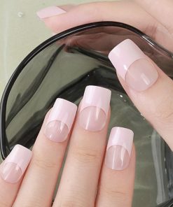 BABY PINK FRENCH - UV GEL NAIL STICKERS GNG235