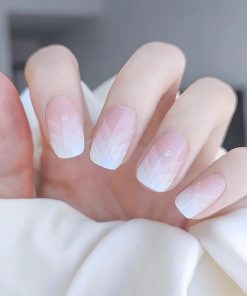 SHARP WHITE FRECH - UV GEL NAIL STICKERS GNG252
