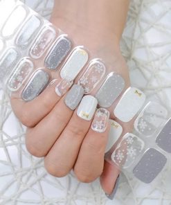 GREY WINTER - UV GEL NAIL STICKERS GNG40