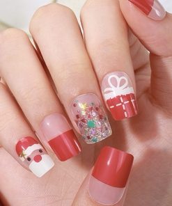 CHRISTMAS SANTA GIFT - UV GEL NAIL STICKERS GNG0277